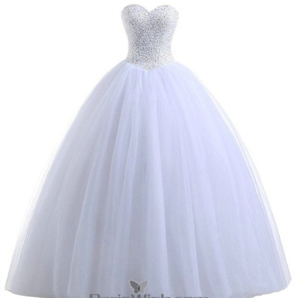 WHITE QUINCEÑERA DRESS